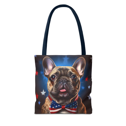 Patriotic French Bulldog Tote Bag - Perfect for Pet Lovers