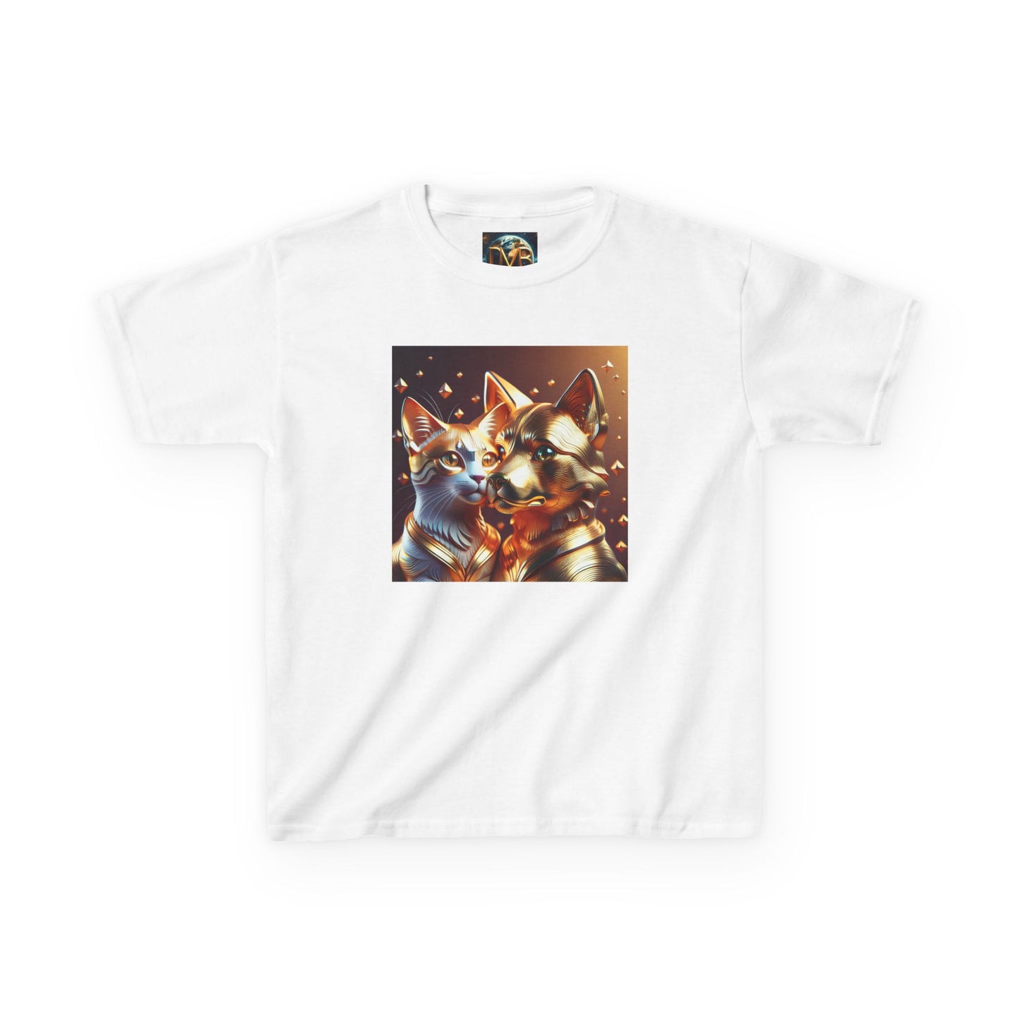 Solid Gold Cat and Dog - Heavy Cotton™ Tee for Children