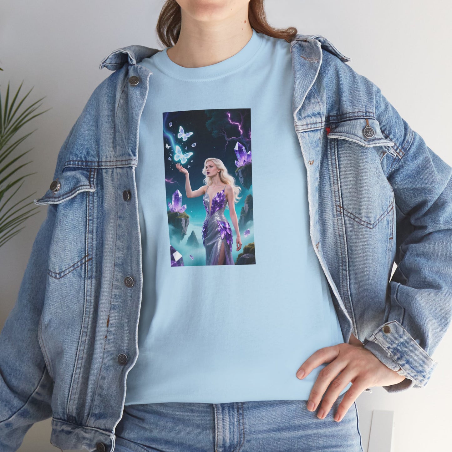Magical Fairy Graphic Tee, Enchanted Woodland Shirt, Fantasy Apparel, Gift for Nature Lovers, Festival Wear, Unisex Cotton Tee
