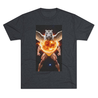 Tigga Sola Mascula Tri-Blend Unisex Crew Shirt | Perfect for Gift Giving, Casual Wear, Pet Lovers, and Wildlife Enthusiasts