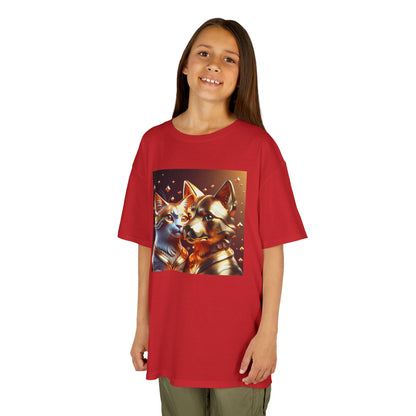 Solid Gold Cat and Dog - Heavy Cotton™ Tee for Children