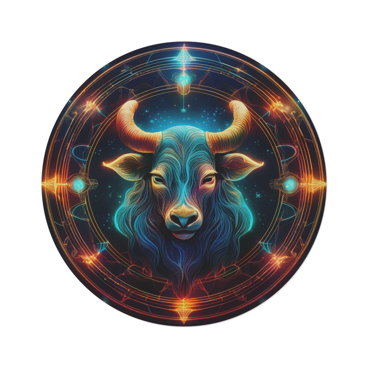 Taurus Pride! Astrology Space Rug - Bohemian Home Decor