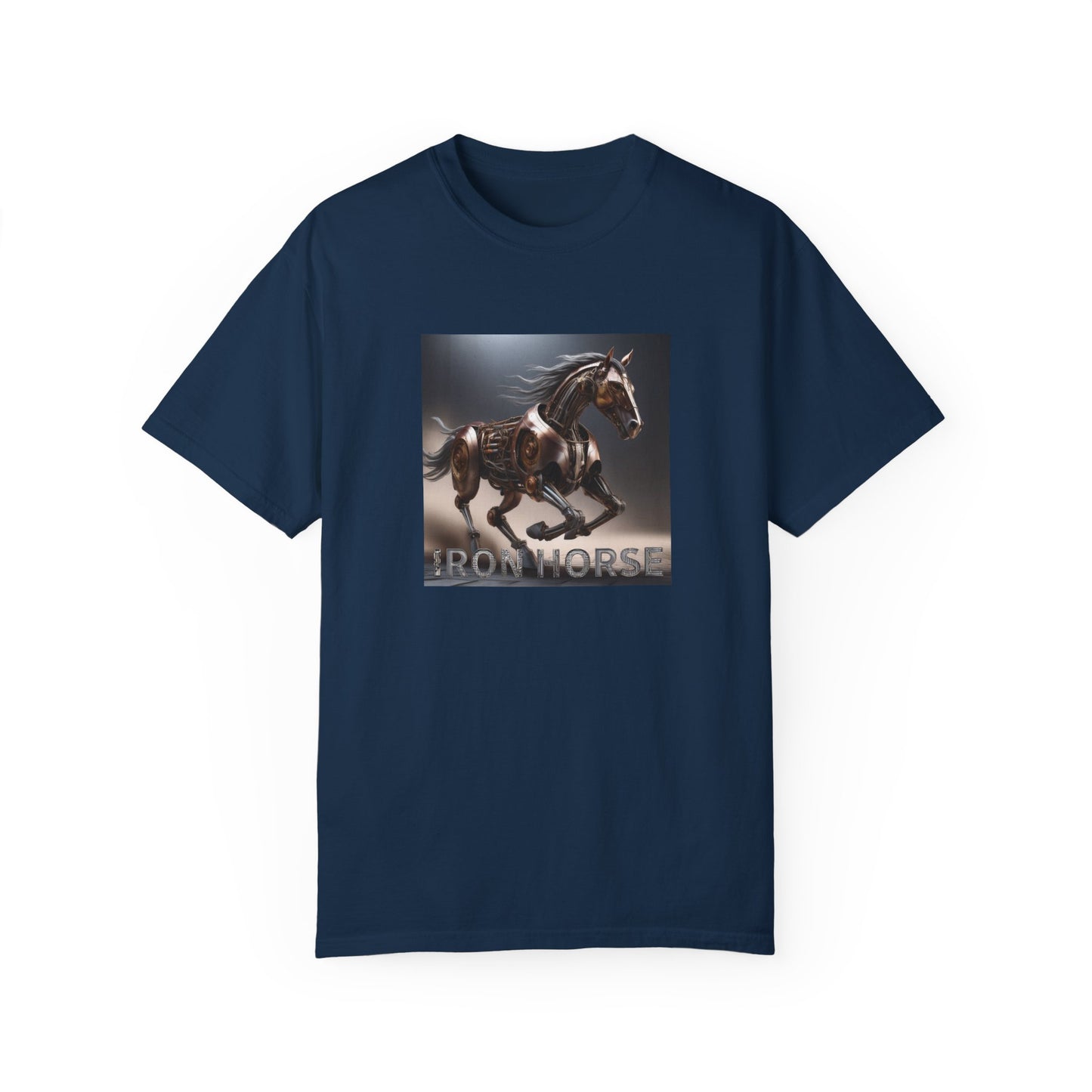 Iron Horse Unisex Garment-Dyed T-Shirt - Equestrian Vintage Style