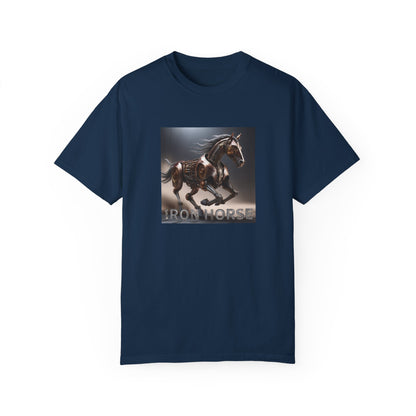 Iron Horse Unisex Garment-Dyed T-Shirt - Equestrian Vintage Style
