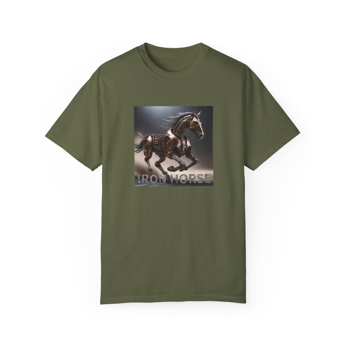 Iron Horse Unisex Garment-Dyed T-Shirt - Equestrian Vintage Style