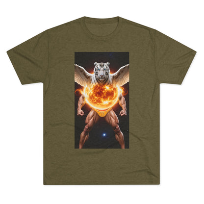 Tigga Sola Mascula Tri-Blend Unisex Crew Shirt | Perfect for Gift Giving, Casual Wear, Pet Lovers, and Wildlife Enthusiasts