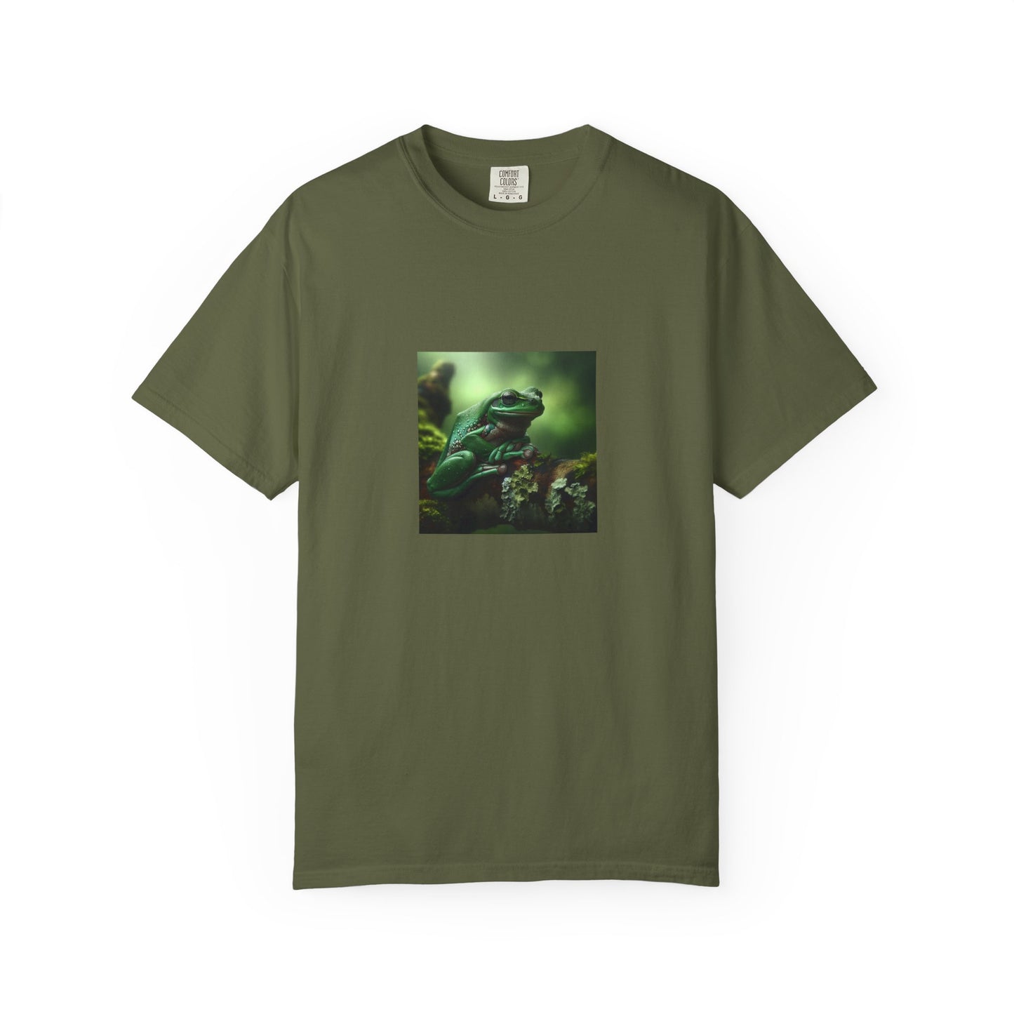 Green Tree Frog Unisex Garment-Dyed T-shirt
