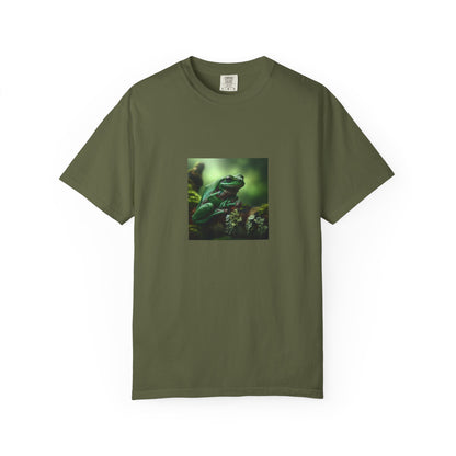 Green Tree Frog Unisex Garment-Dyed T-shirt