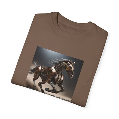 Iron Horse Unisex Garment-Dyed T-Shirt - Equestrian Vintage Style