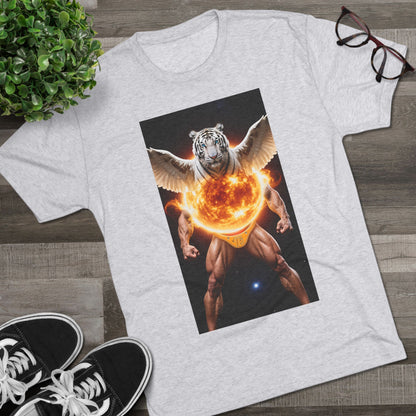 Tigga Sola Mascula Tri-Blend Unisex Crew Shirt | Perfect for Gift Giving, Casual Wear, Pet Lovers, and Wildlife Enthusiasts