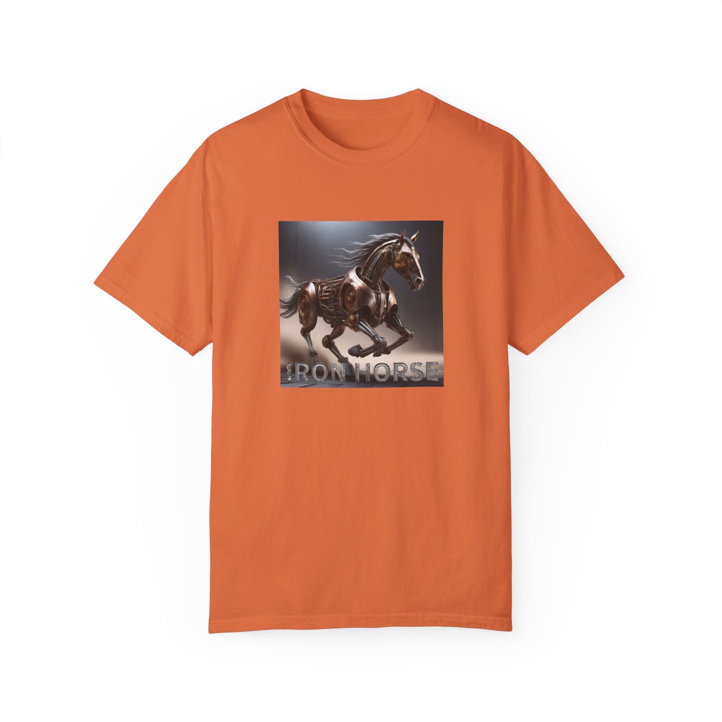 Iron Horse Unisex Garment-Dyed T-Shirt - Equestrian Vintage Style