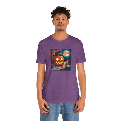Fall In Love With Fall, Unisex Fall T-Shirt, Halloween Shirt, Cozy Fall Apparel, Seasonal Graphic Tee, Pumpkin Spice Tee