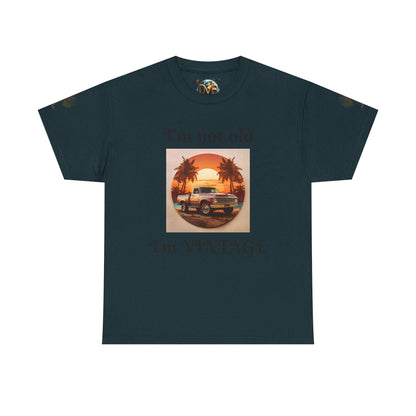Vintage Vibes Unisex Heavy Cotton Tee - I'm Not Old, I'm VINTAGE