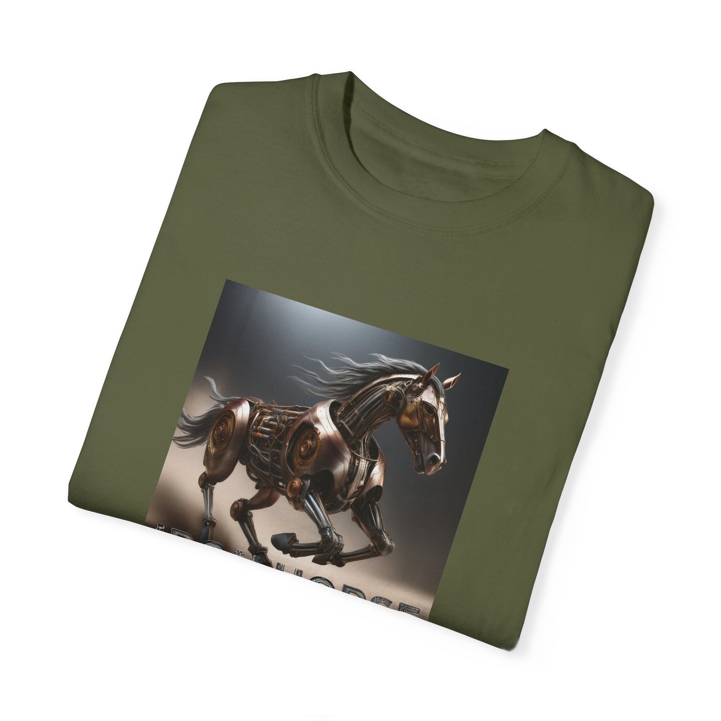Iron Horse Unisex Garment-Dyed T-Shirt - Equestrian Vintage Style