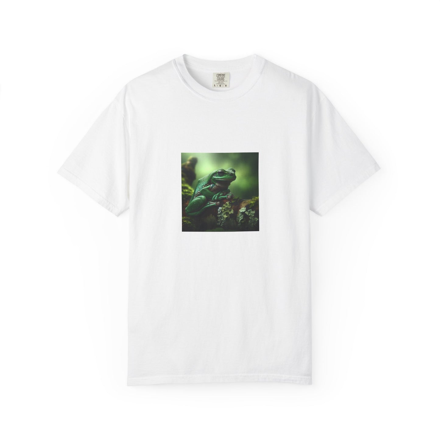Green Tree Frog Unisex Garment-Dyed T-shirt