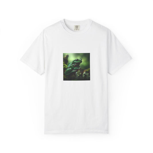 Green Tree Frog Unisex Garment-Dyed T-shirt