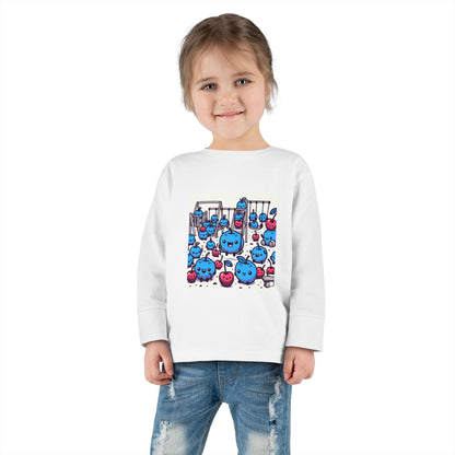 Kids Tee with Blueberries and Cherries Playground Design