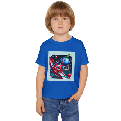 Playful Fruits Toddler T-Shirt - Fun Design for Kids