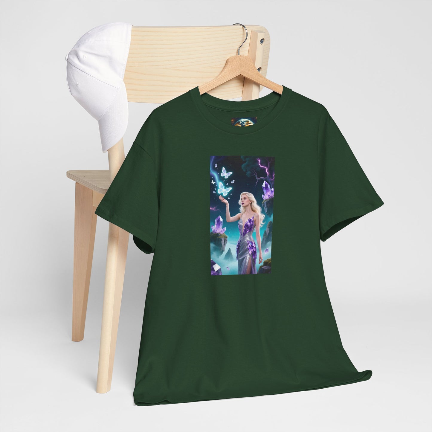 Magical Fairy Graphic Tee, Enchanted Woodland Shirt, Fantasy Apparel, Gift for Nature Lovers, Festival Wear, Unisex Cotton Tee