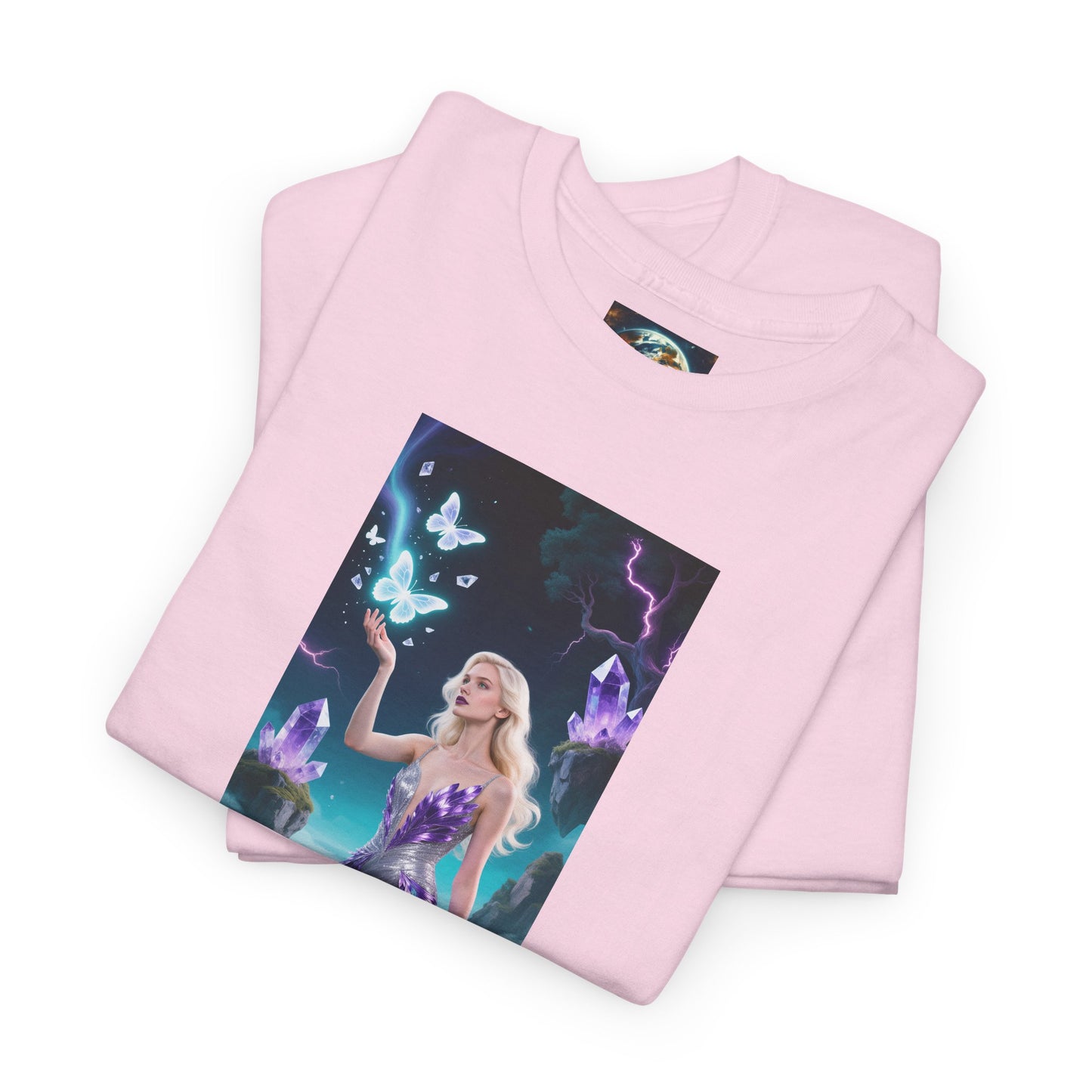 Magical Fairy Graphic Tee, Enchanted Woodland Shirt, Fantasy Apparel, Gift for Nature Lovers, Festival Wear, Unisex Cotton Tee
