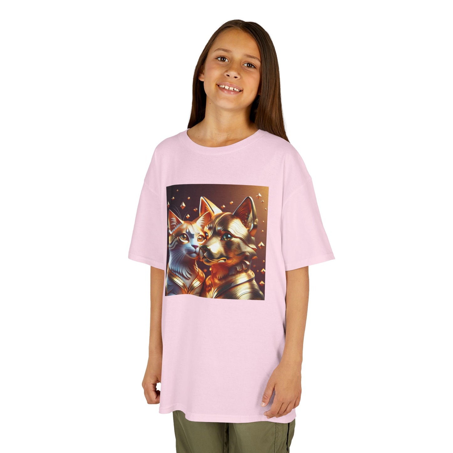 Solid Gold Cat and Dog - Heavy Cotton™ Tee for Children
