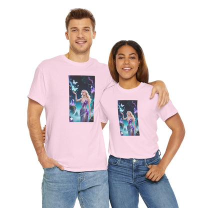 Magical Fairy Graphic Tee, Enchanted Woodland Shirt, Fantasy Apparel, Gift for Nature Lovers, Festival Wear, Unisex Cotton Tee