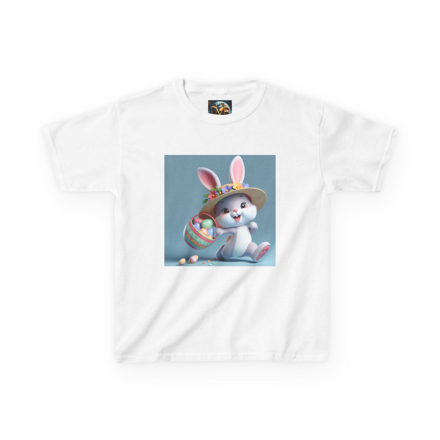 Cute Easter Bunny Kids Tee - Heavy Cotton™ T-Shirt for Spring Celebrations