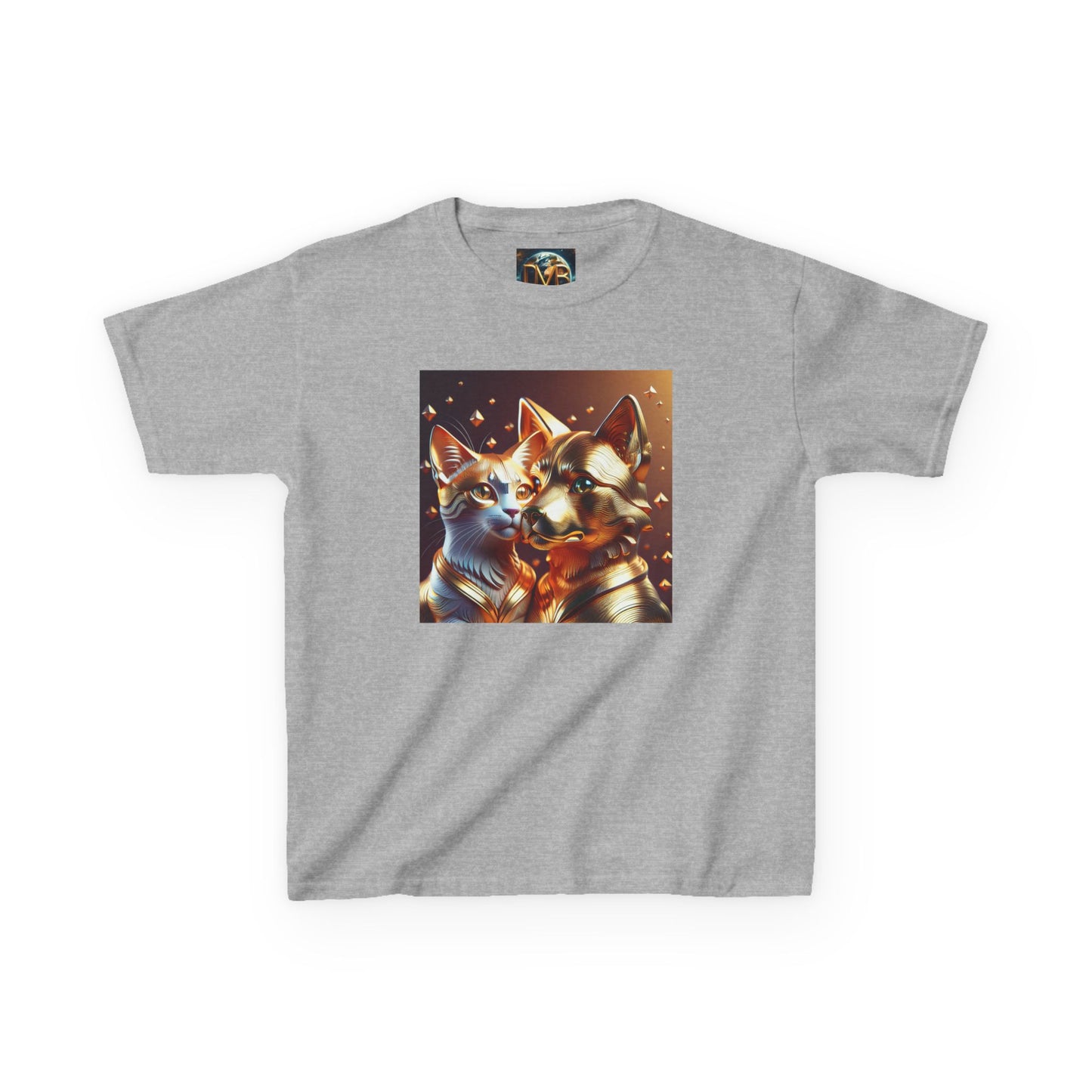 Solid Gold Cat and Dog - Heavy Cotton™ Tee for Children