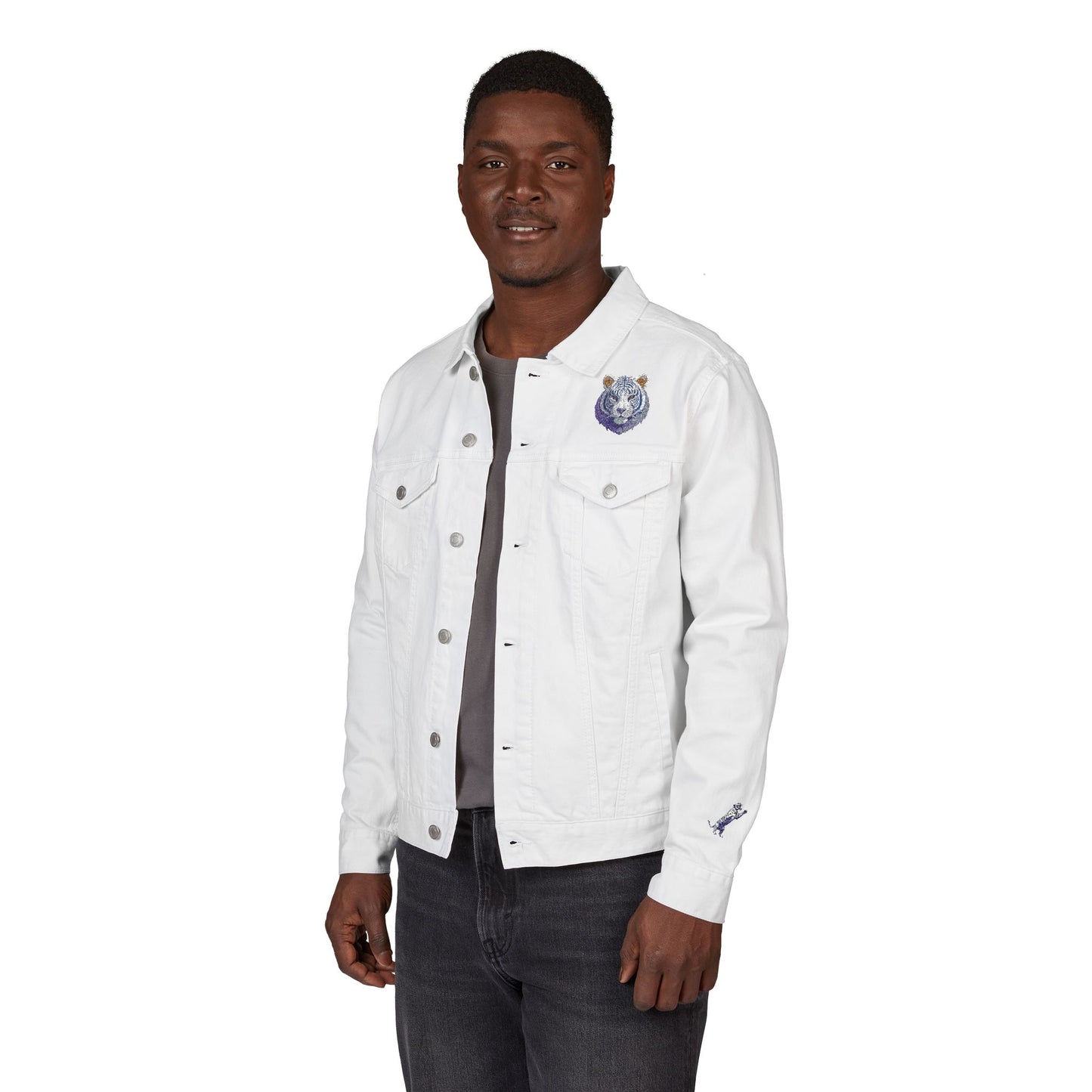 Stylish Unisex Denim Jacket with Embroidered White Tiger Design | Trendy Casual Wear, Unique Gift for Friends, Summer Fashion Essential, [...]