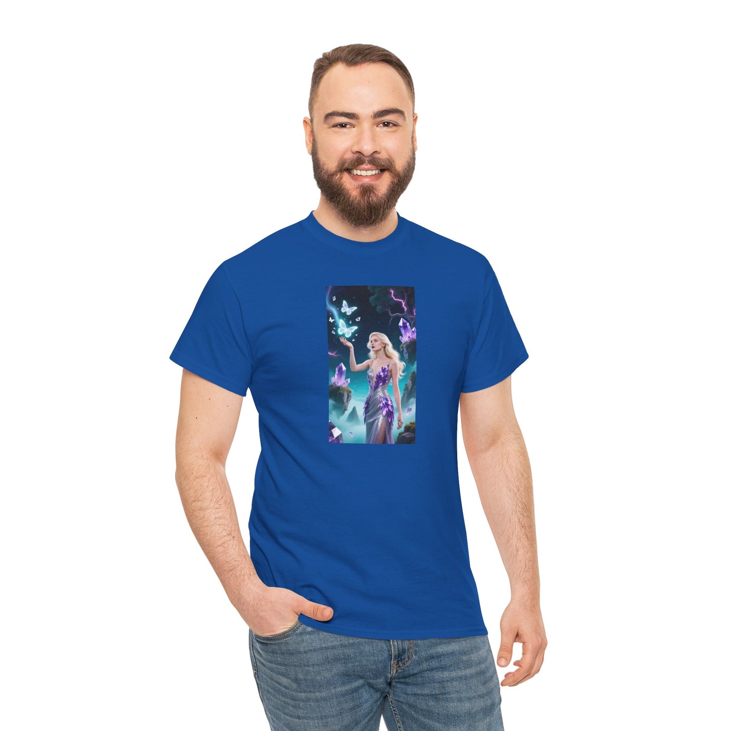 Magical Fairy Graphic Tee, Enchanted Woodland Shirt, Fantasy Apparel, Gift for Nature Lovers, Festival Wear, Unisex Cotton Tee