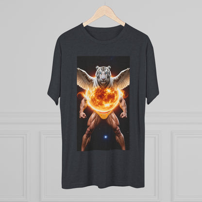 Tigga Sola Mascula Tri-Blend Unisex Crew Shirt | Perfect for Gift Giving, Casual Wear, Pet Lovers, and Wildlife Enthusiasts