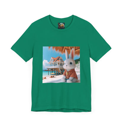 Bunny Tee, Rabbit T-Shirt, Cute Animal Top, Nature Lover Gift, Short Sleeve Shirt