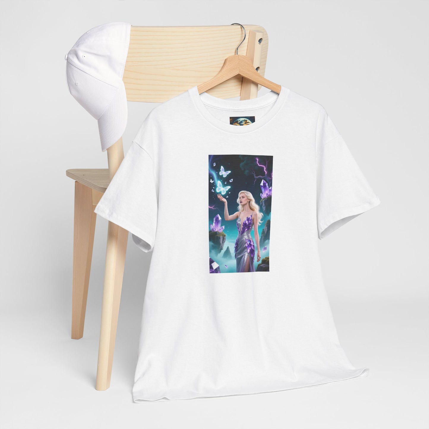 Magical Fairy Graphic Tee, Enchanted Woodland Shirt, Fantasy Apparel, Gift for Nature Lovers, Festival Wear, Unisex Cotton Tee