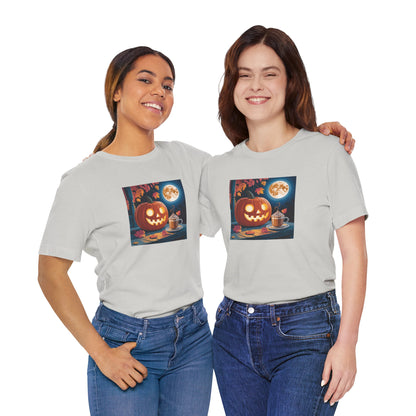 Fall In Love With Fall, Unisex Fall T-Shirt, Halloween Shirt, Cozy Fall Apparel, Seasonal Graphic Tee, Pumpkin Spice Tee