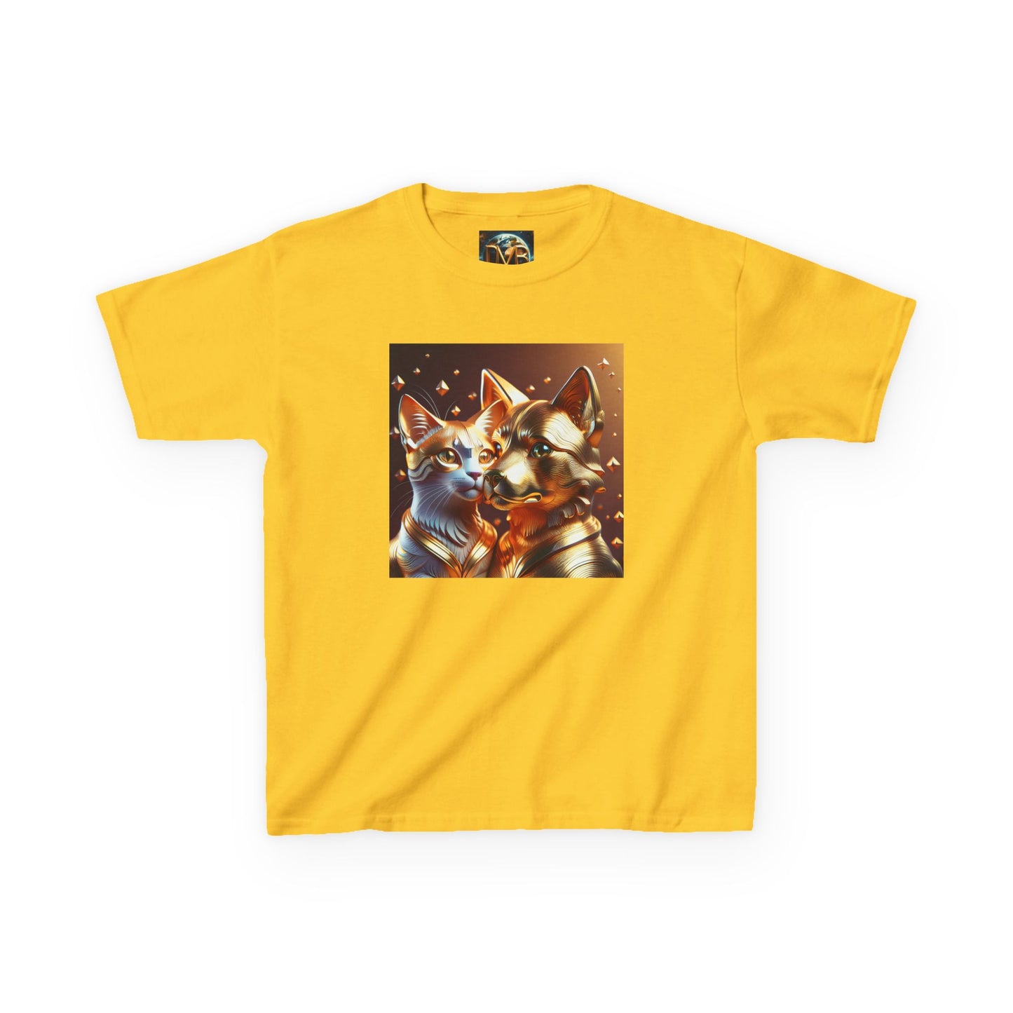 Solid Gold Cat and Dog - Heavy Cotton™ Tee for Children