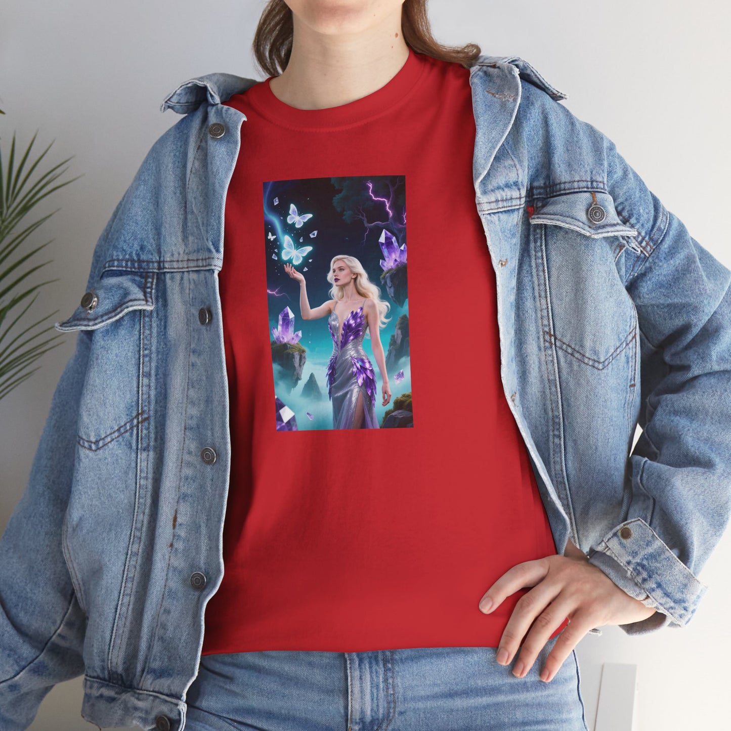 Magical Fairy Graphic Tee, Enchanted Woodland Shirt, Fantasy Apparel, Gift for Nature Lovers, Festival Wear, Unisex Cotton Tee