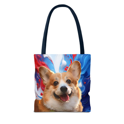 Vibrant Corgi Tote Bag - Perfect for Dog Lovers