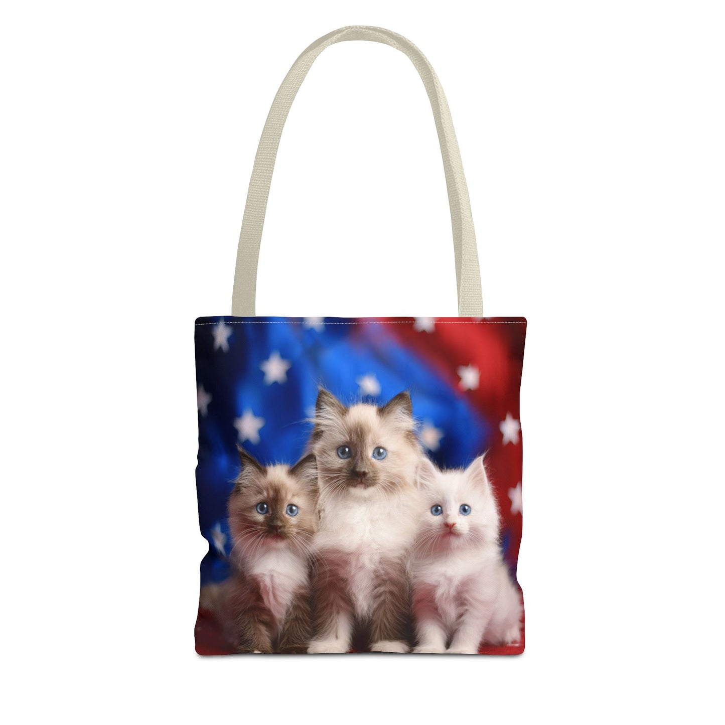 Patriotic Ragdoll Kittens Tote Bag