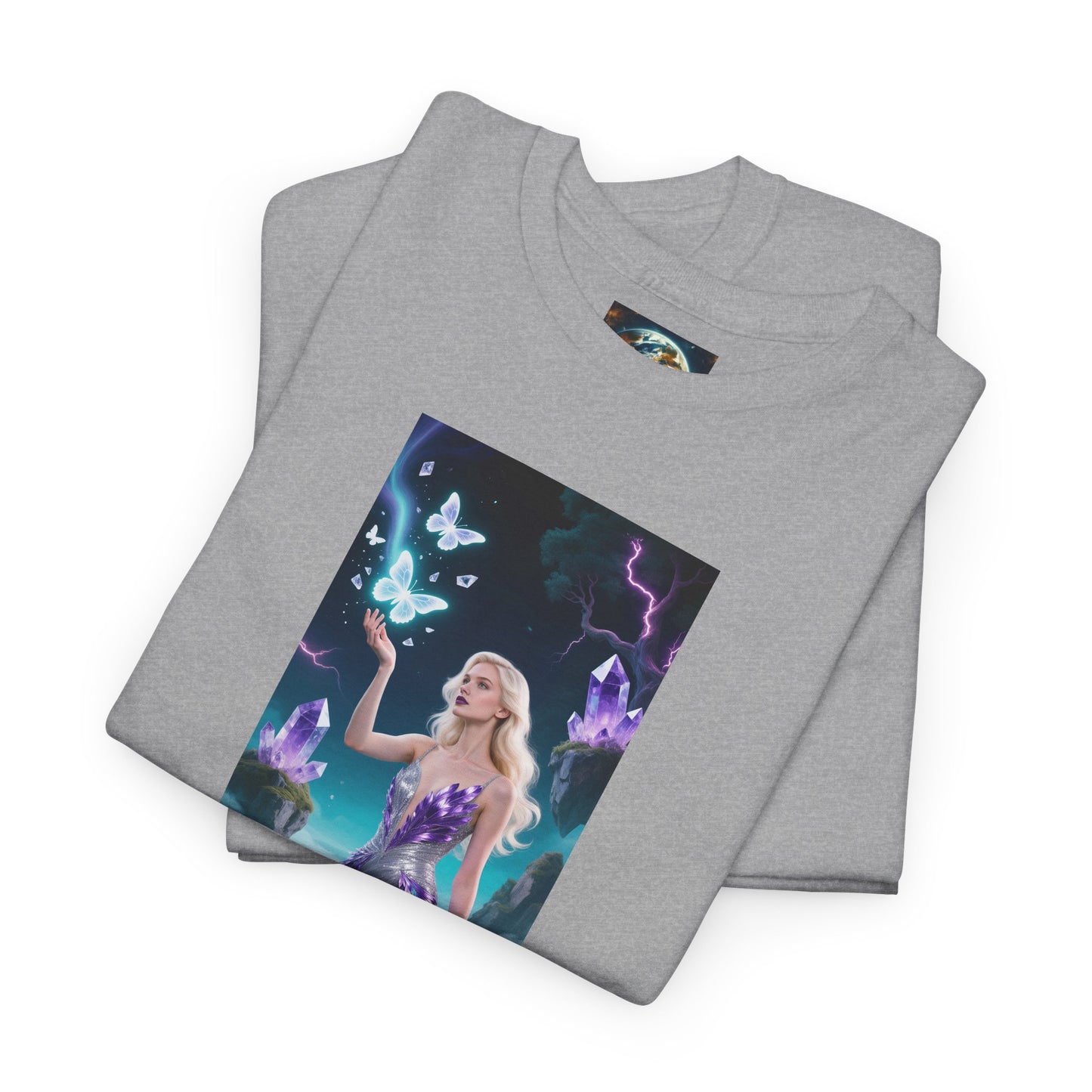 Magical Fairy Graphic Tee, Enchanted Woodland Shirt, Fantasy Apparel, Gift for Nature Lovers, Festival Wear, Unisex Cotton Tee