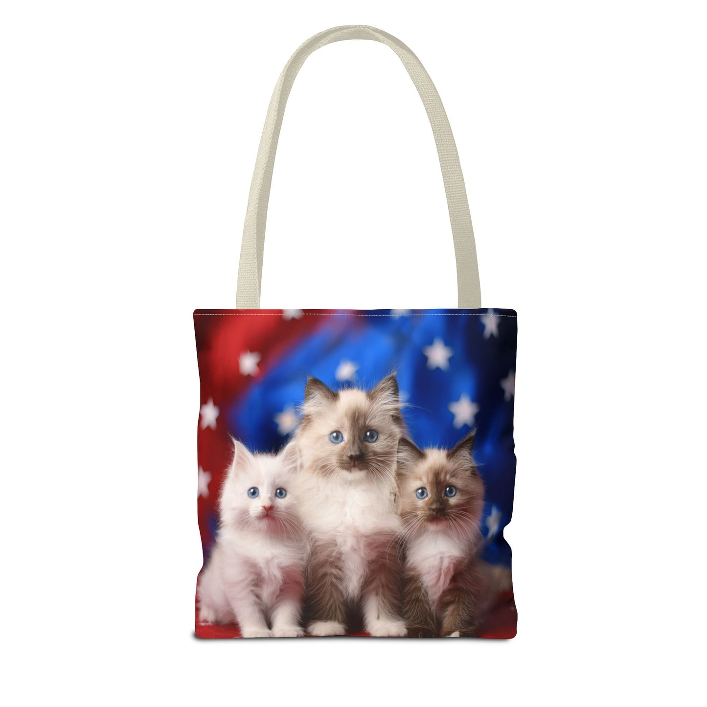 Patriotic Ragdoll Kittens Tote Bag