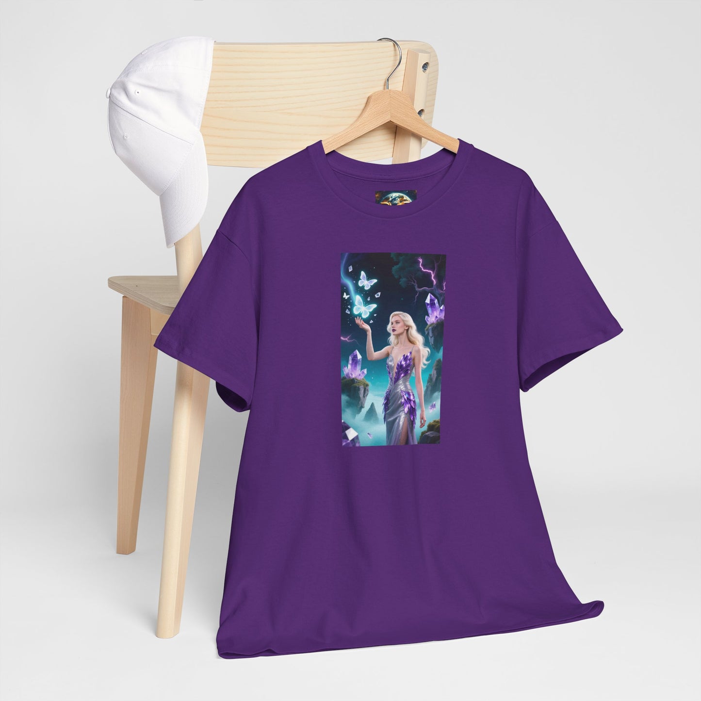 Magical Fairy Graphic Tee, Enchanted Woodland Shirt, Fantasy Apparel, Gift for Nature Lovers, Festival Wear, Unisex Cotton Tee
