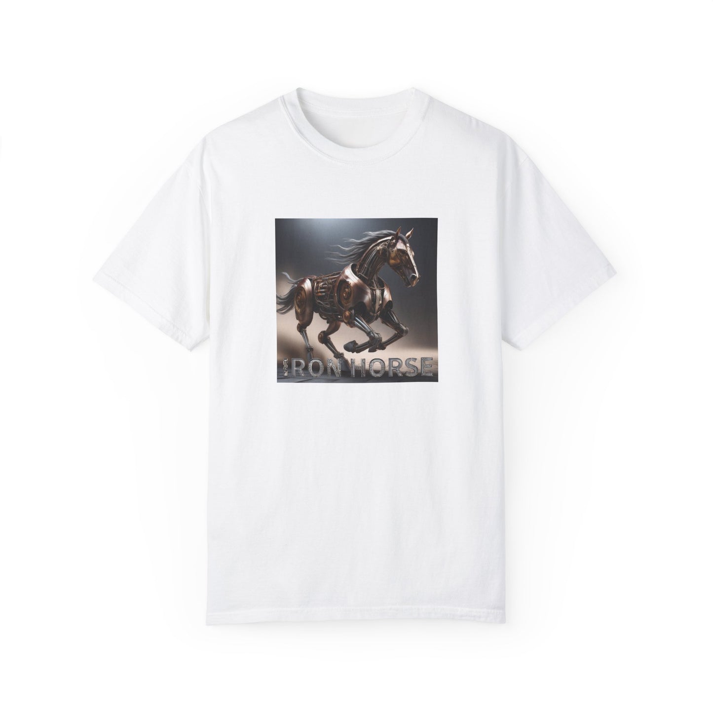 Iron Horse Unisex Garment-Dyed T-Shirt - Equestrian Vintage Style