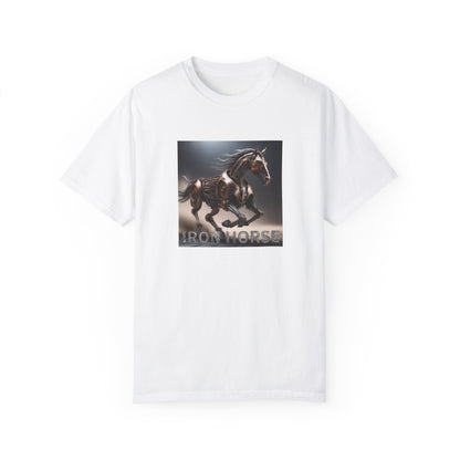 Iron Horse Unisex Garment-Dyed T-Shirt - Equestrian Vintage Style