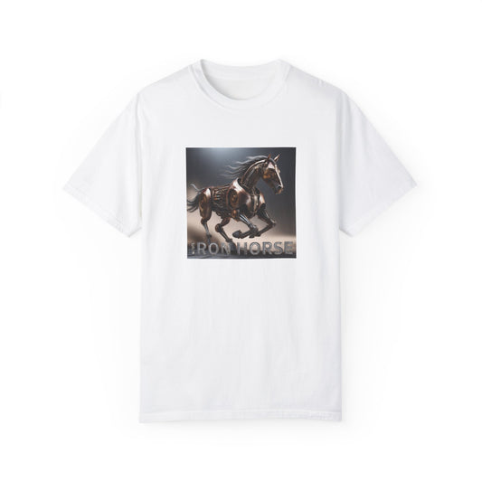 Iron Horse Unisex Garment-Dyed T-Shirt - Equestrian Vintage Style