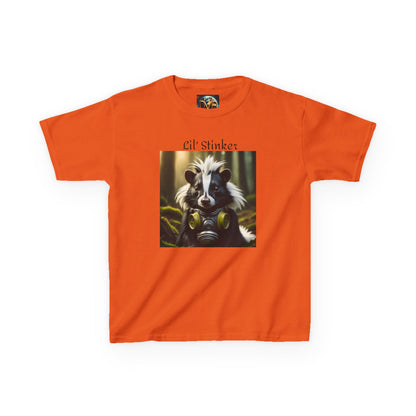 Kids Tee, Little Stinker Skunk Gas Mask Funny T-Shirt for Boys and Girls, Children's Clothing, Animal Lover Gift, Cute Kids