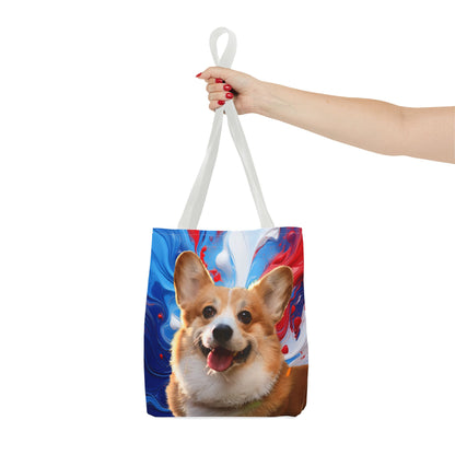 Vibrant Corgi Tote Bag - Perfect for Dog Lovers