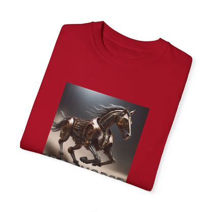 Iron Horse Unisex Garment-Dyed T-Shirt - Equestrian Vintage Style
