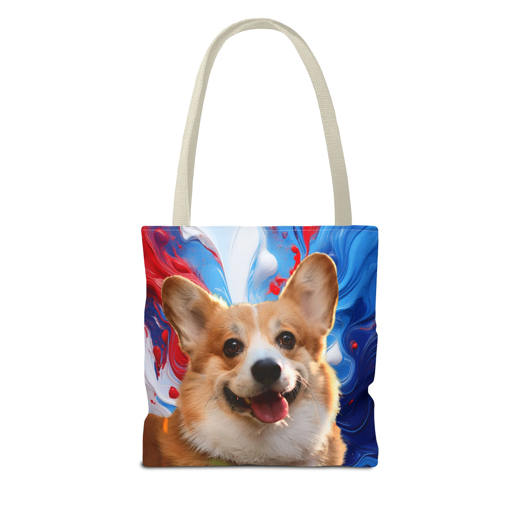 Vibrant Corgi Tote Bag - Perfect for Dog Lovers