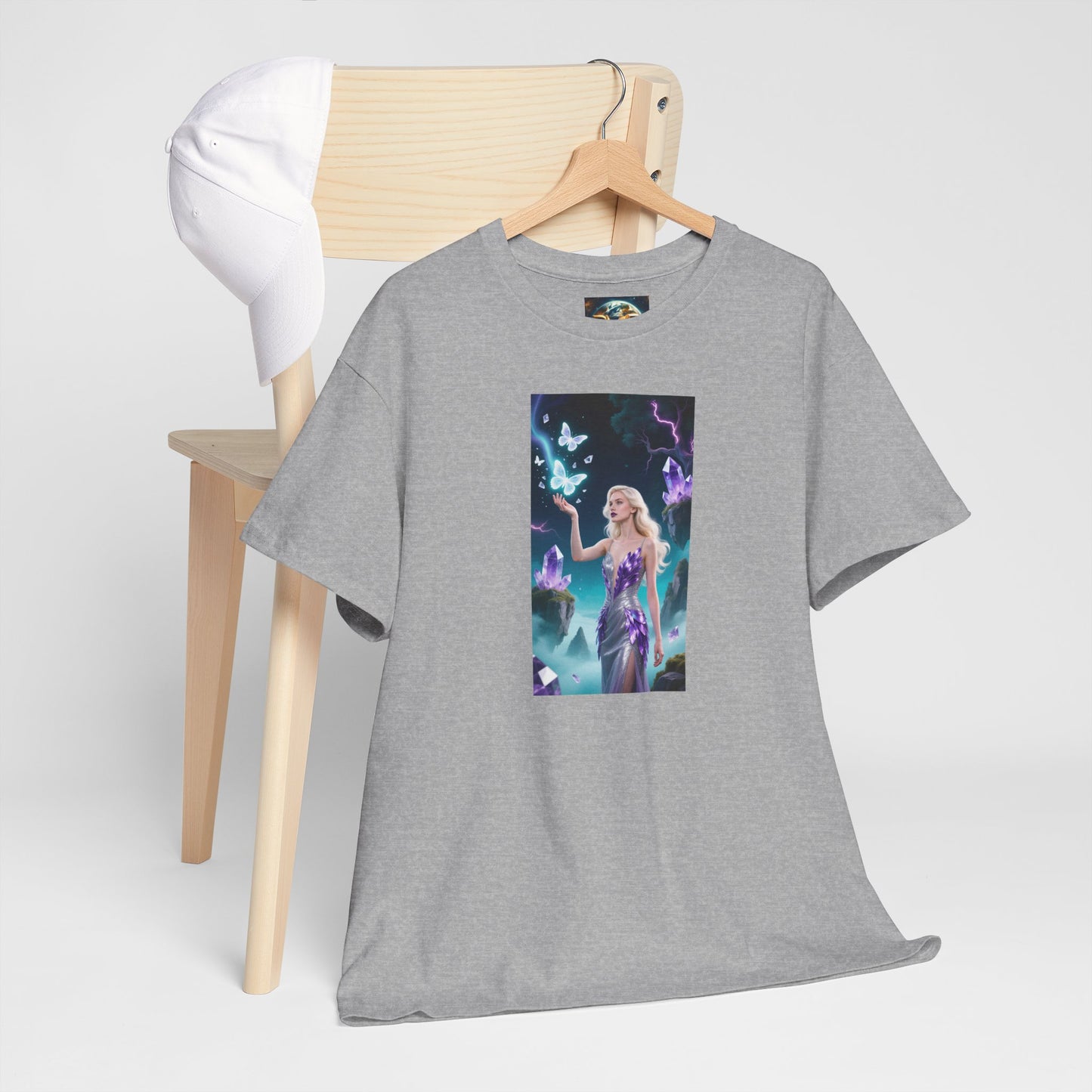 Magical Fairy Graphic Tee, Enchanted Woodland Shirt, Fantasy Apparel, Gift for Nature Lovers, Festival Wear, Unisex Cotton Tee