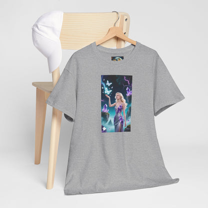 Magical Fairy Graphic Tee, Enchanted Woodland Shirt, Fantasy Apparel, Gift for Nature Lovers, Festival Wear, Unisex Cotton Tee